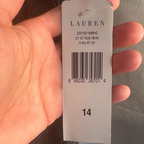 Lauren Ralph Lauren Charcoal Tweed Pencil Skirt - Picture 2 of 9